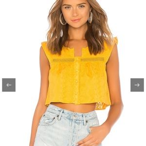 Tularosa Pia Top in Mustard